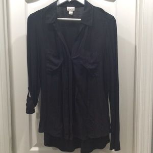 Converse One Star black tab sleeve button down